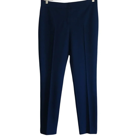 AKRIS Punto MARA Royal Blue Stretch Jersey Knit Slim Trouser Pant